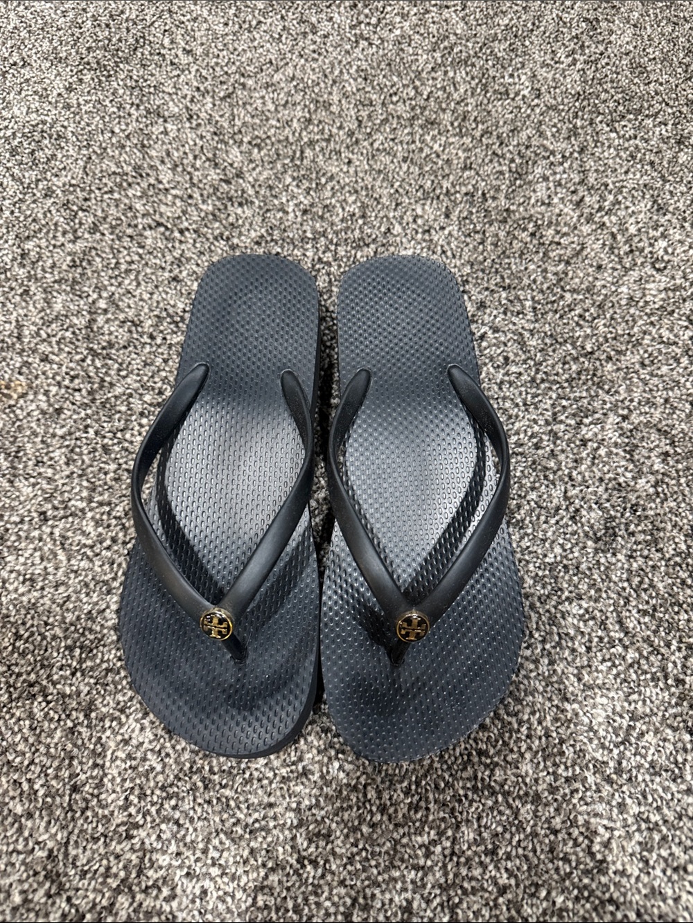Tory Burch Black Flip Flop Sandals